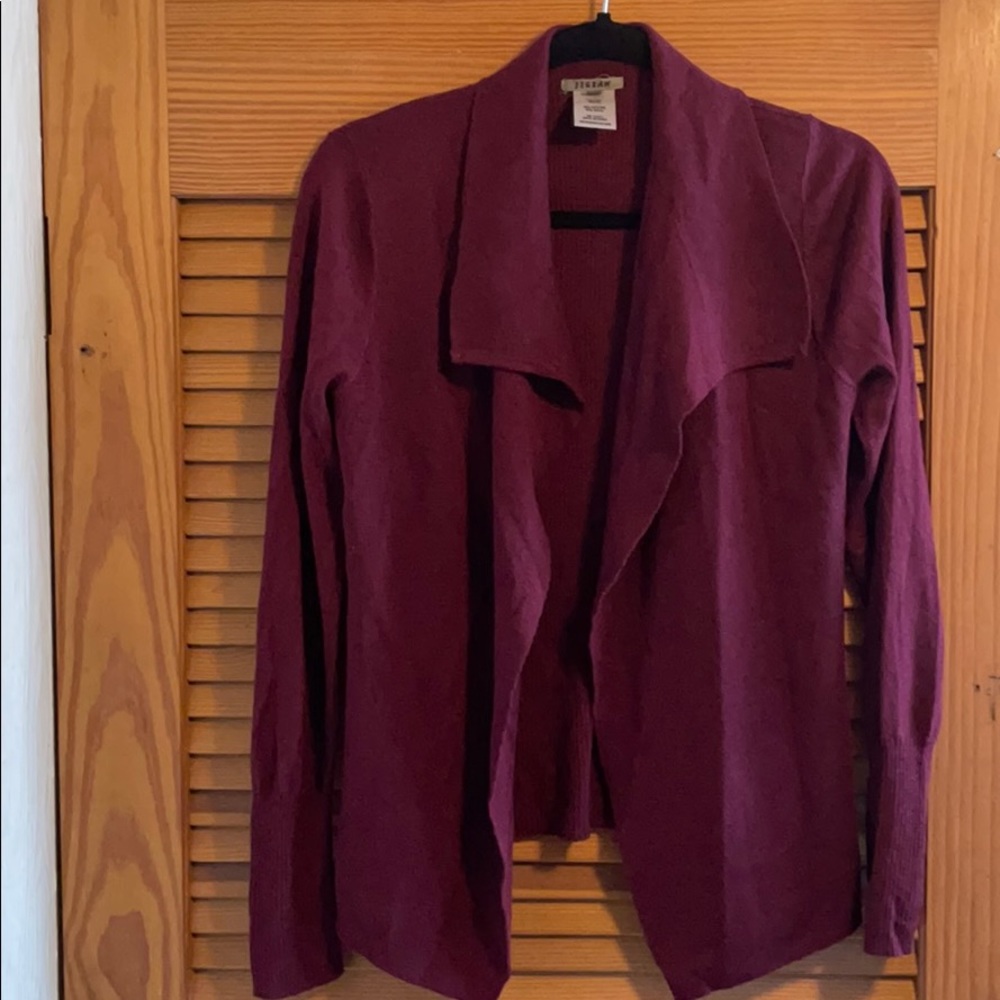 Jigsaw wool blend open cardigan
